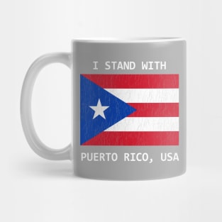 Stand with Puerto Rico, USA Mug